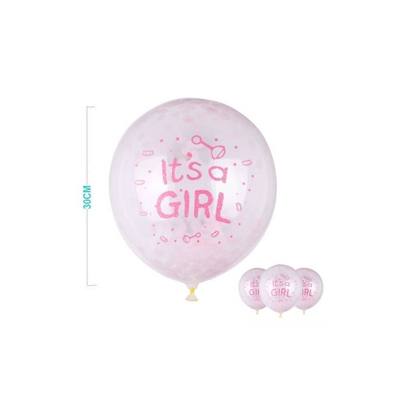 PALLONCINO IN LATTICE IT'S A GIRL 2.8GR 6PZ