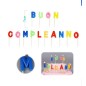 CANDELE BUON COMPLEANNO COLORE 7CM 14PZ