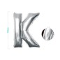 PALLONCINO MYLAR LETTERA K ARGENTO 110CM
