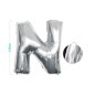 PALLONCINO MYLAR LETTERA N ARGENTO 110CM