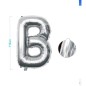 PALLONCINO MYLAR LETTERA B ARGENTO 110CM