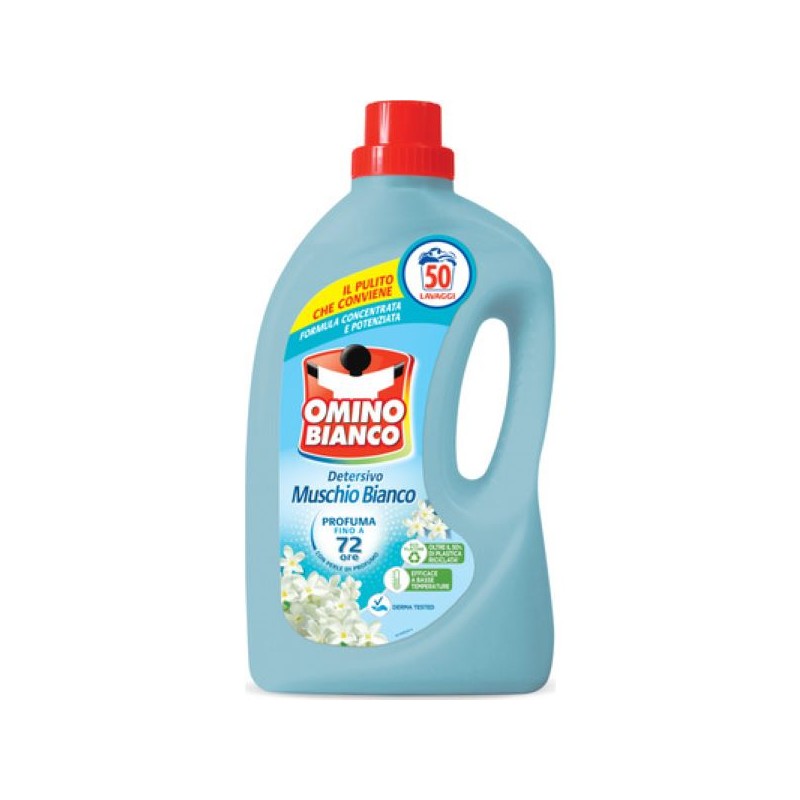 OMINO BIANCO LAVATRICE MUSCHIO BIANCO 2000ML 50LAV