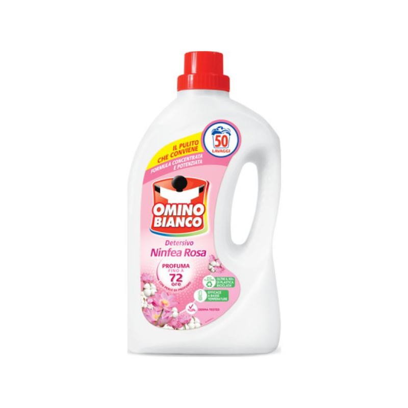 OMINO BIANCO LAVATRICE NINFEA ROSA 2000ML 50LAV