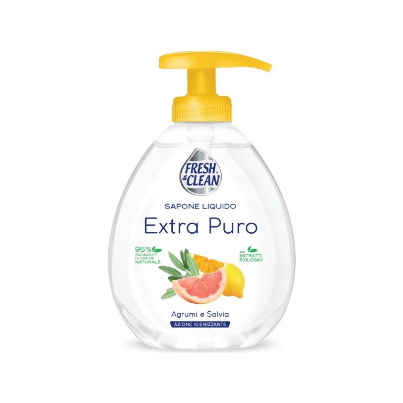 FRESH & CLEAN SAPONE LIQUIDO AGRUMI E SALVIA 300ML