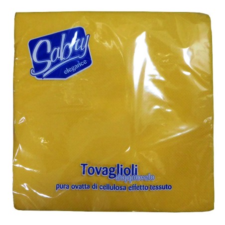 TOVAGLIOLI CARTA SABRY ELEGANCE 38X38 CM GIALLO