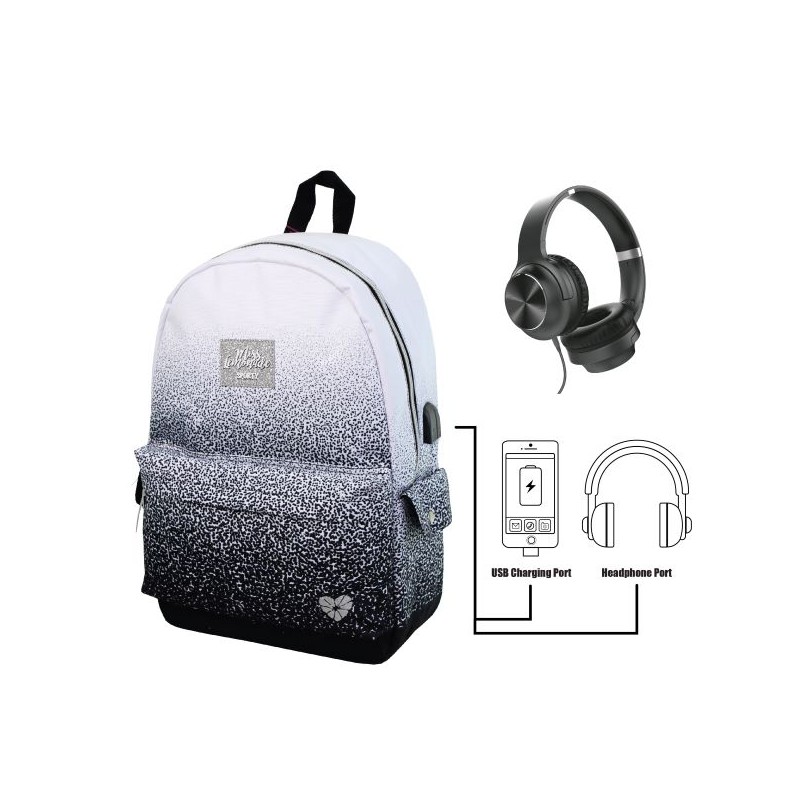 ZAINO SPORTY BLACK SET 63398