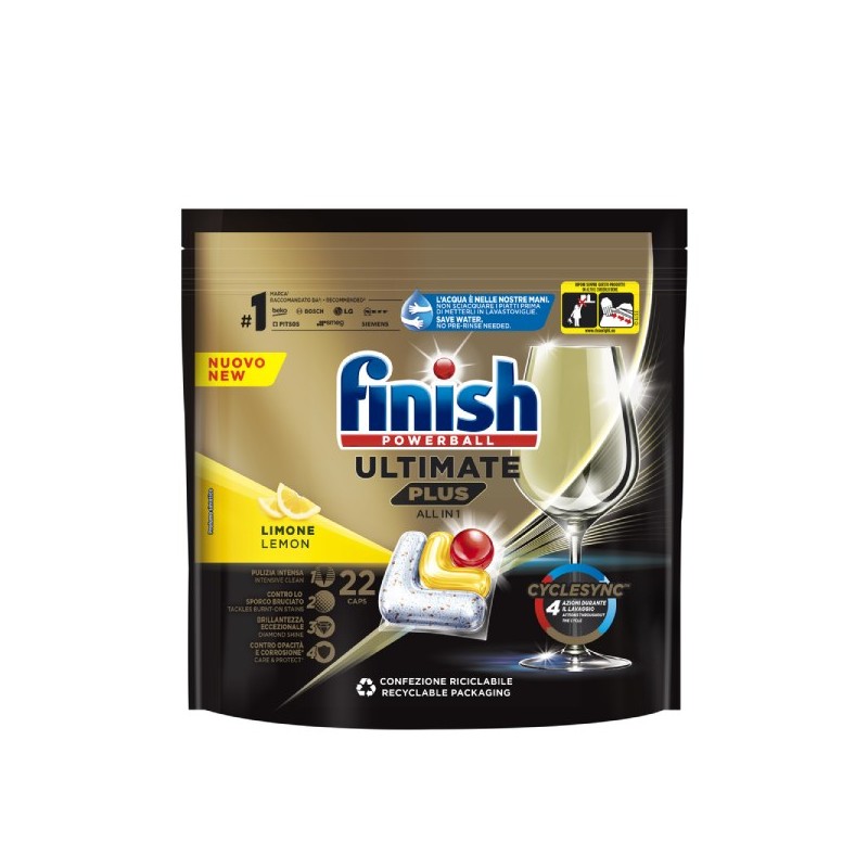 FINISH TABS ULTIMATE PLUS LIMONE 22PZ