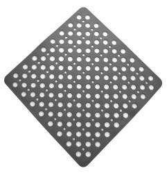 TAPPETO DOCCIA ANTISCIVOLO GRIGIO 54X54CM