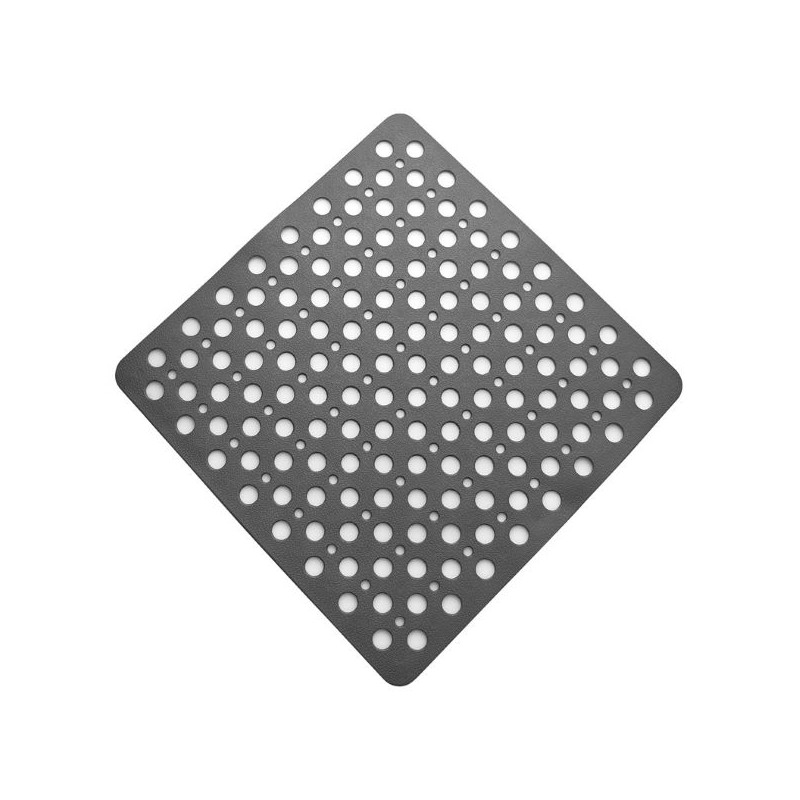 TAPPETO DOCCIA ANTISCIVOLO GRIGIO 54X54CM