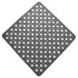 TAPPETO DOCCIA ANTISCIVOLO GRIGIO 54X54CM
