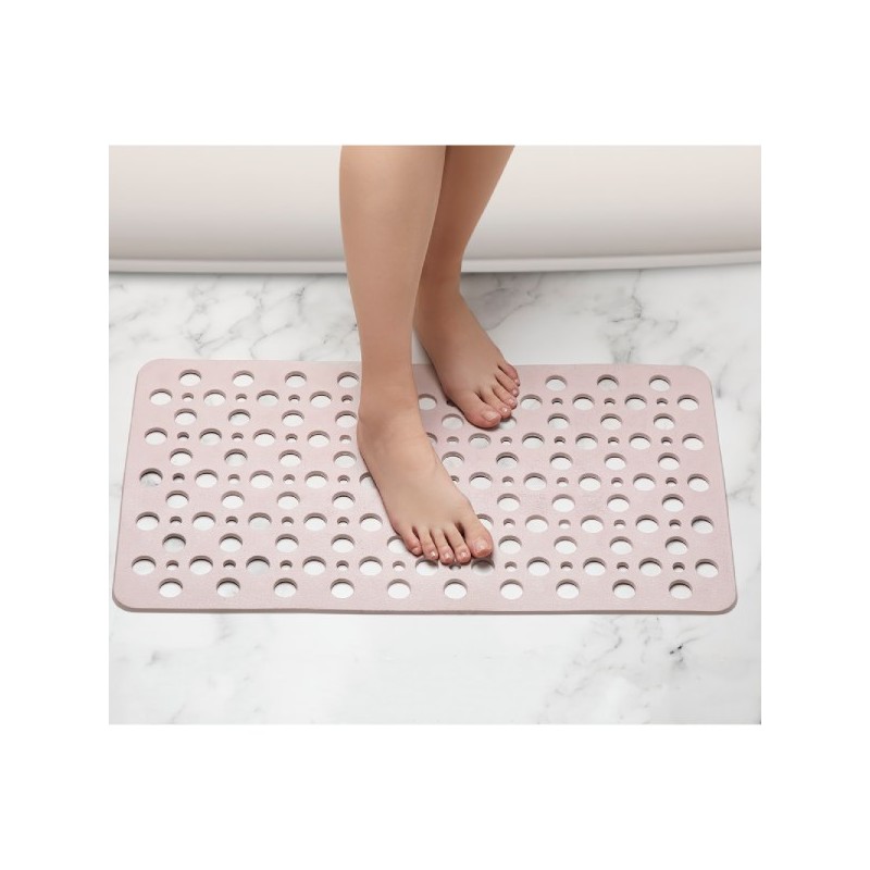 TAPPETO VASCA ANTISCIVOLO36X66CM ROSA C