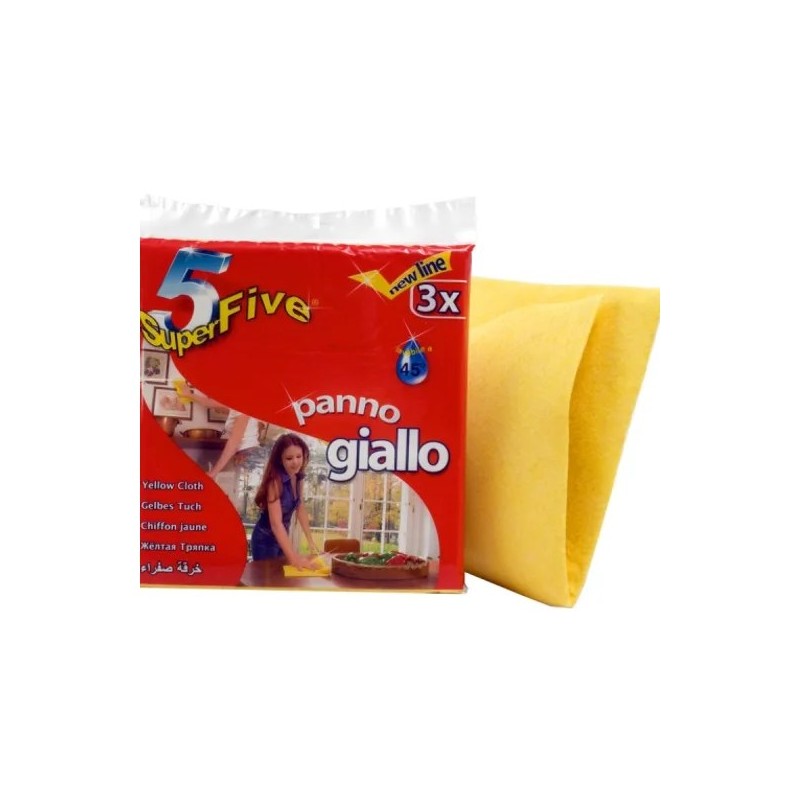 SUPER FIVE PANNO GIALLO 3PZ