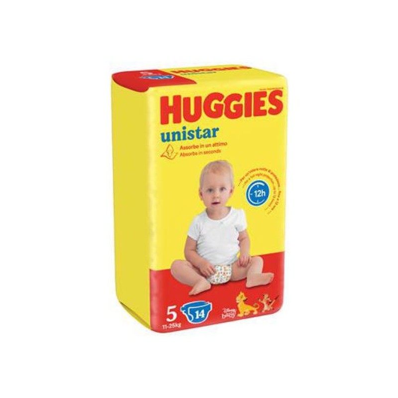 HUGGIES UNISTAR JUNIOR TG.5 11-25KG 14PZ