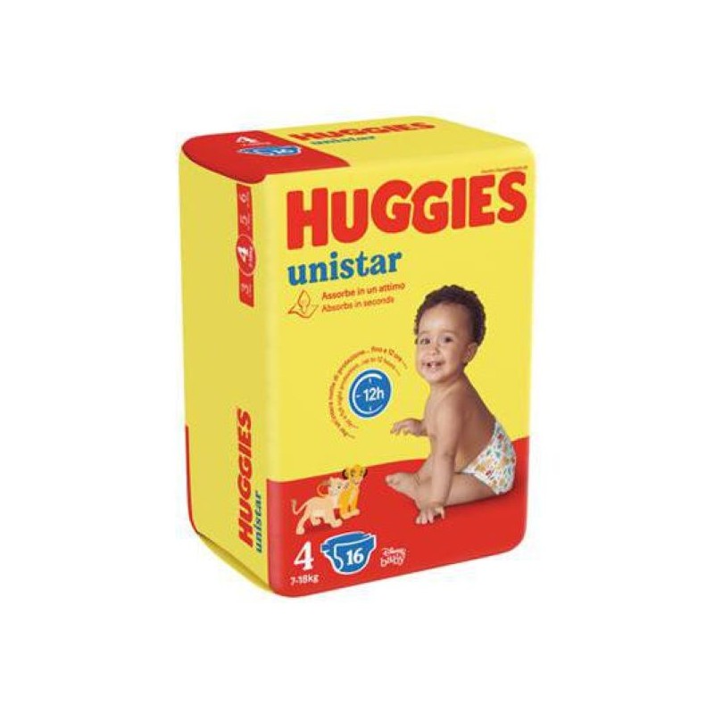 HUGGIES UNISTAR TG.4 MAXI 7-18KG 16PZ