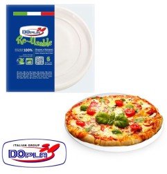 DOPLA PIATTI PIZZA RIUTILIZZABILI 6PZ D.32