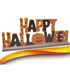 SCRITTA LEGNO DECORATIVA HALLOWEEN