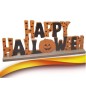 SCRITTA LEGNO DECORATIVA HALLOWEEN