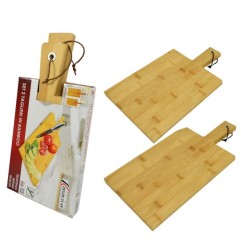 SET 2 TAGLIERI IN BAMBOO 33X15/38X17CM