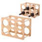 PORTABOTTIGLIE 6 POSTI IN BAMBOO CM.35X2