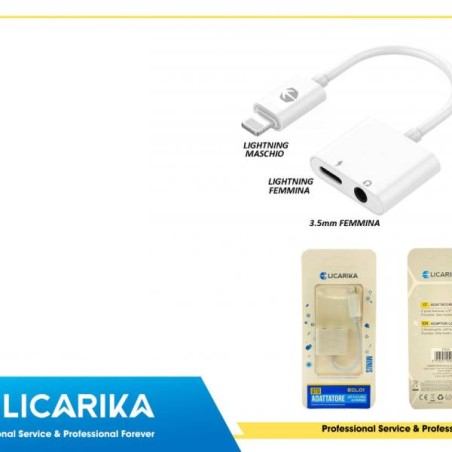 OTG 3.5MM FEMMINA E LGT FEMMINA A LGT MA