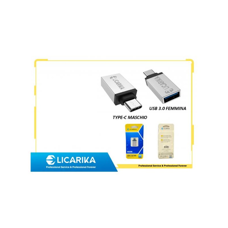 OTG TYPE-C MASCHIO A USB FEMMINA 3.0