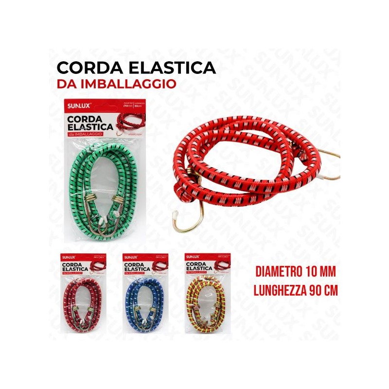 CORDA ELASTICA IMBALLAGGIO DIAM. 10MMX90CM