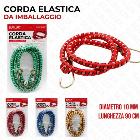 CORDA ELASTICA IMBALLAGGIO DIAM. 10MMX90CM