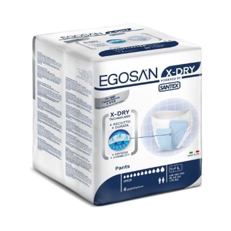 EGOSAN XDRY PANTS MUTANDINA TG.L 6PZ