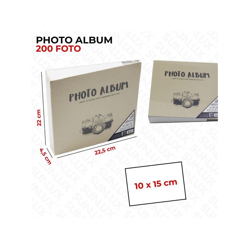 ALBUM FOTO 10X15CM 200FOTO