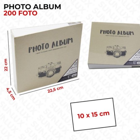 ALBUM FOTO 10X15CM 200FOTO