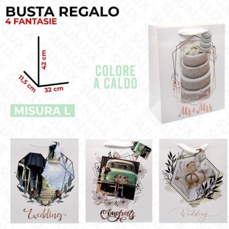 SUNLUX BUSTA REGALO COLORE A CALDO 32X42X11,5CM