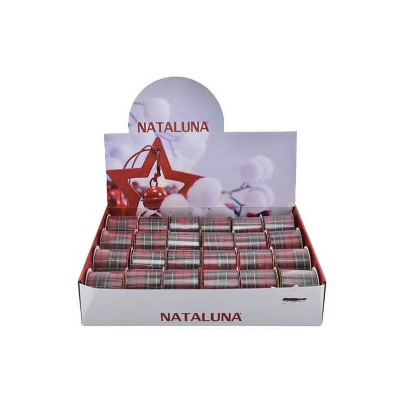 NASTRO NATALIZIO 6.3CMX2.7M M.024 ROSSO/