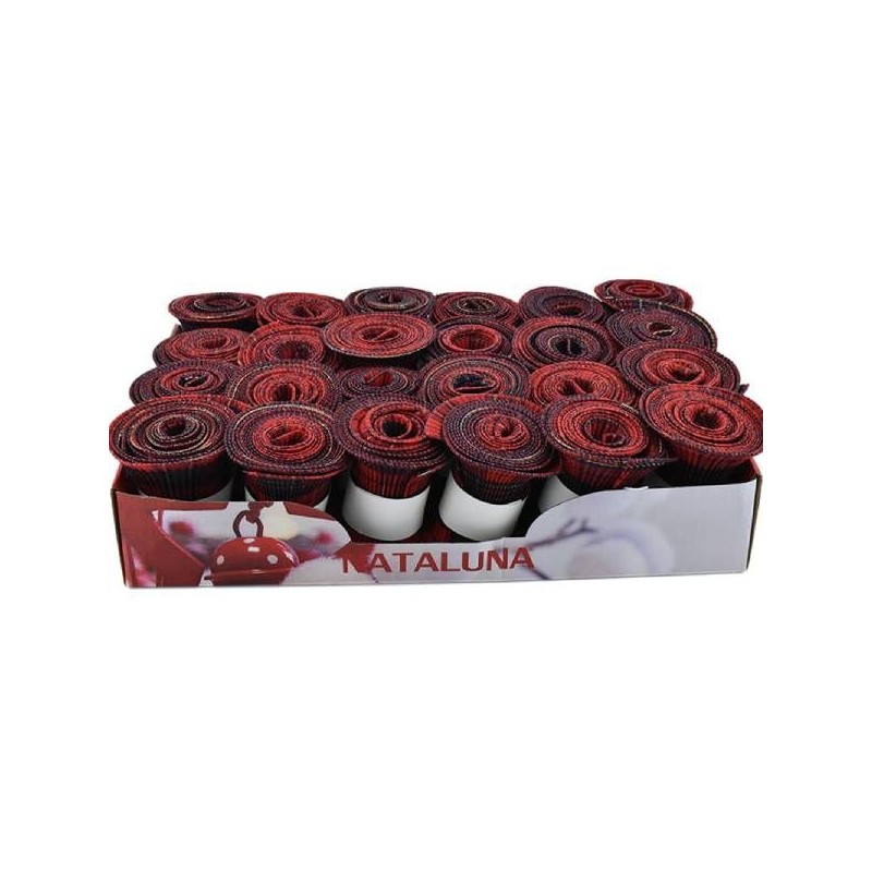 NASTRO NATALIZIO 12CMX1.8M M.024 ROSSO/S