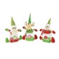 BABBO NATALE/SNOWMAN/RENNA CANDY 32-35CM