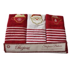 SET 3 STROFINACCIO SPUGNA BALOCCO JACQUARD RICAMATI