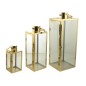 SET 3 LANTERNE 23-39-50CM ORO