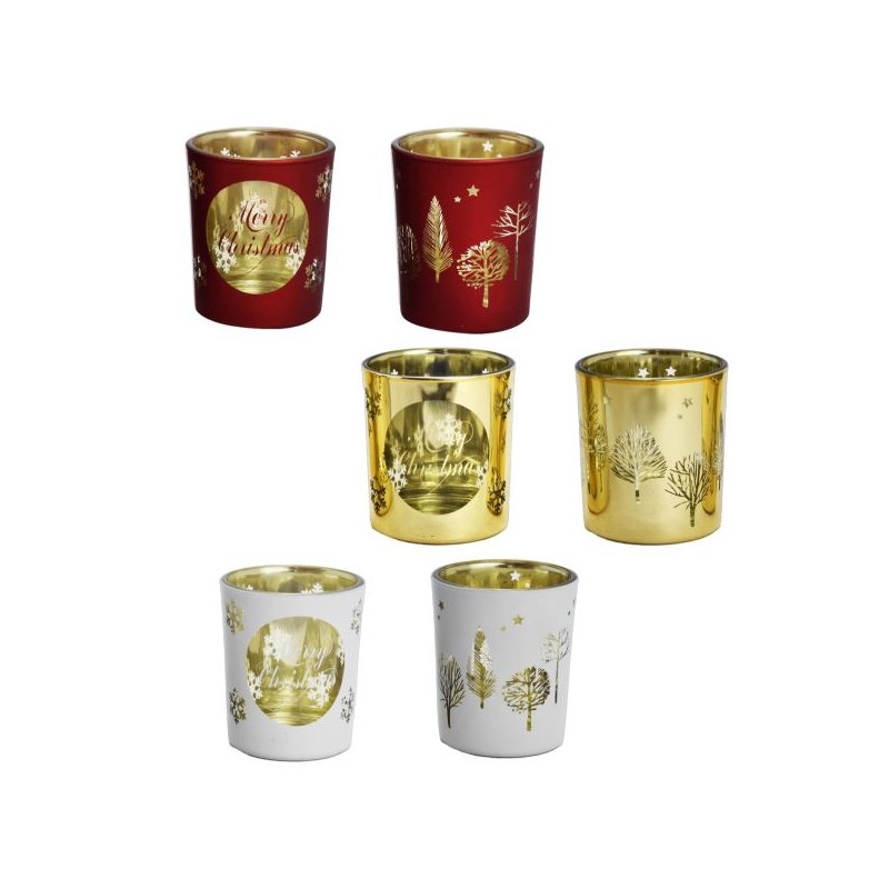 PORTACANDELA CHRISTMAS 5,5X6,5CM ASS