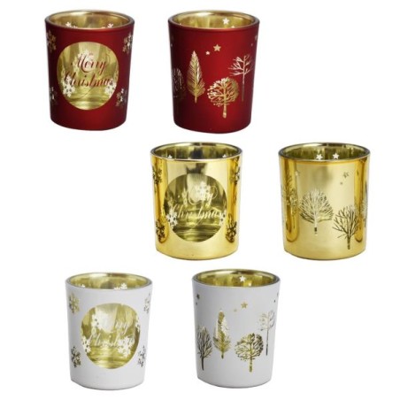 PORTACANDELA CHRISTMAS 5,5X6,5CM ASS