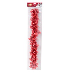 COCCARDA METALLIZZATA 5CM 9PZ  ROSSO