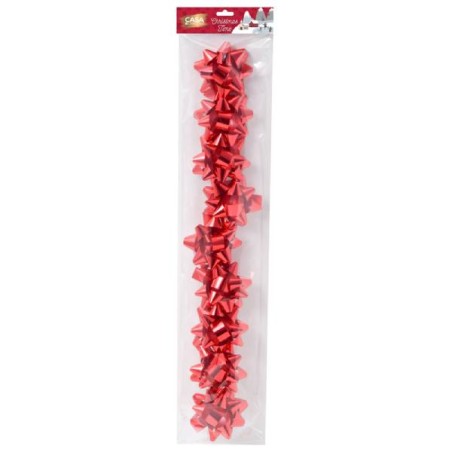 COCCARDA METALLIZZATA 5CM 9PZ  ROSSO