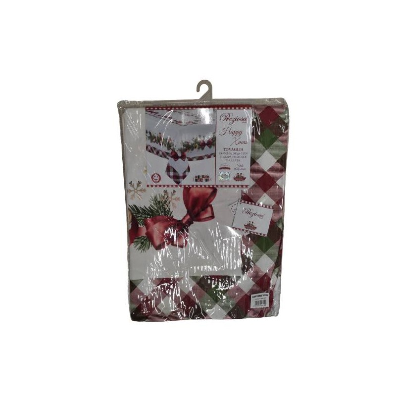 TOVAGLIA HAPPYXMAS PANAMA COTONE 140X240CM