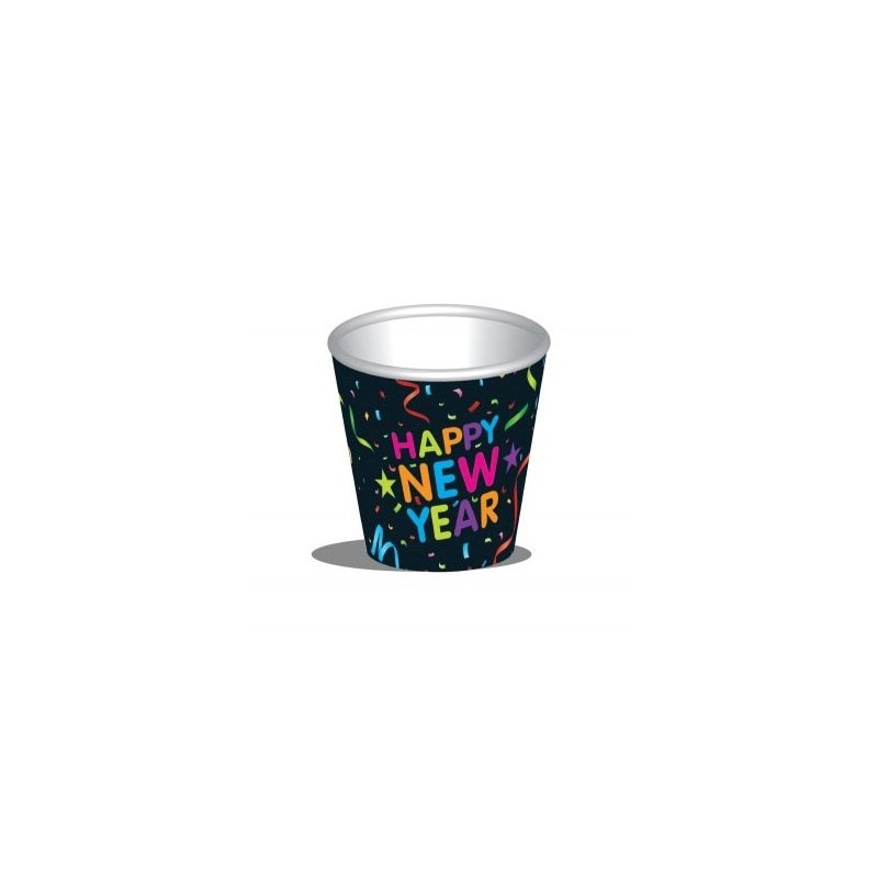 BICCHIERE 9oz HAPPY NEW YEAR 6PZ