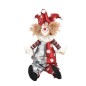 CLOWN SEDUTO 17X11X37CM DES.H ROSSO/GRIGIO