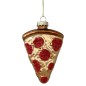 DECORAZIONE NATALE VETRO PIZZA 7CM