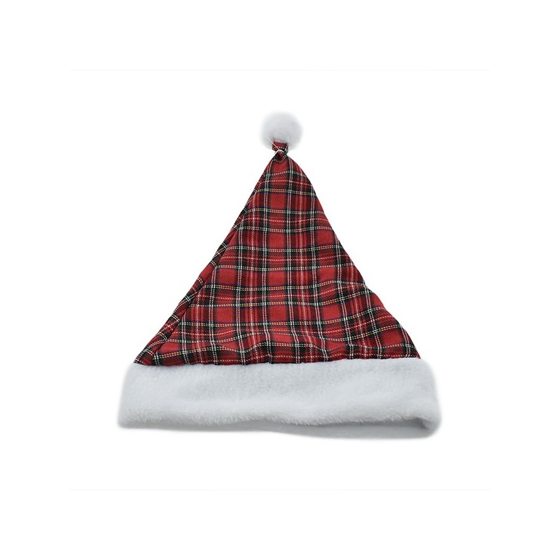 CAPPELLO NATALE SCOZZESE 28X38CM