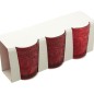 SET 3 BICCHIERI H.9.9CM M.T04 ROSSO