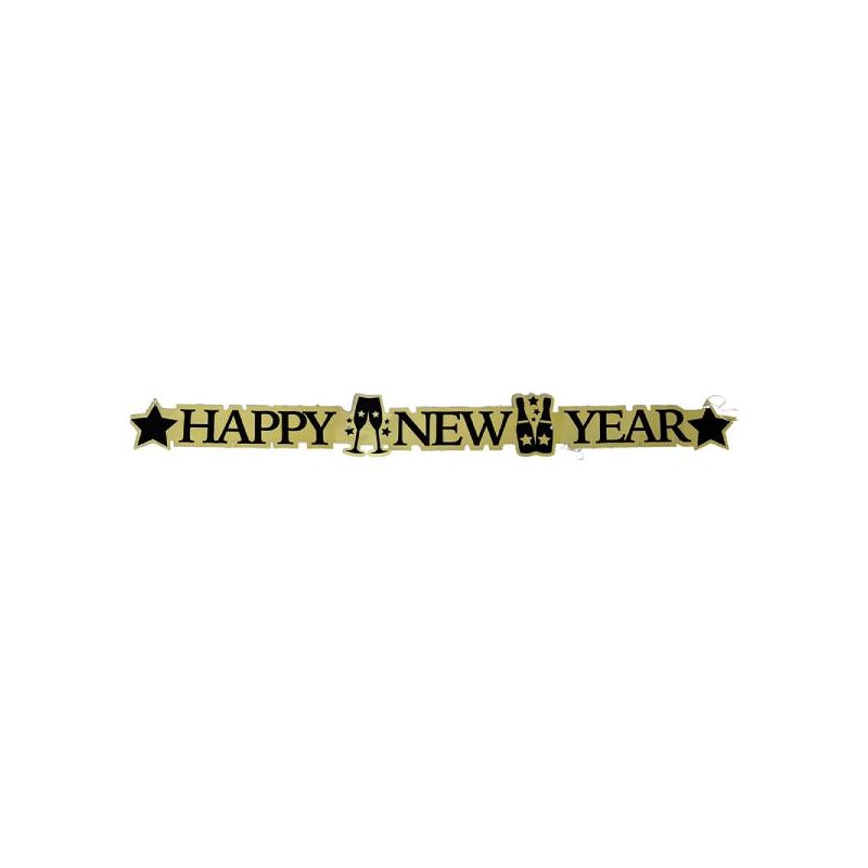 BANNER HAPPY NEW YEAR 113 X11,5CM