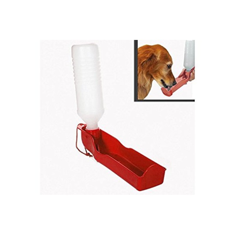 PLASTIC DRINKING BOTTLE RED 25.5x7cm(500ml)