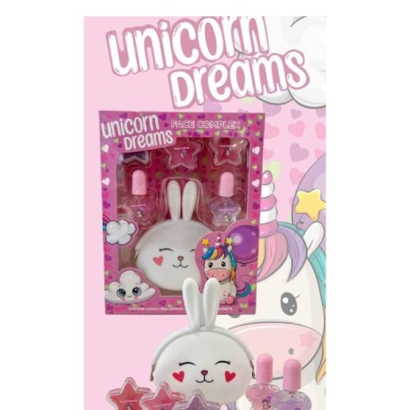 UNICORN DREAMS 2 SMALTI +3LIPGLOSS+ PORTAMONETE