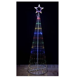 ALBERO 3D 262 MICROLED 200CM  MULTICOLOR